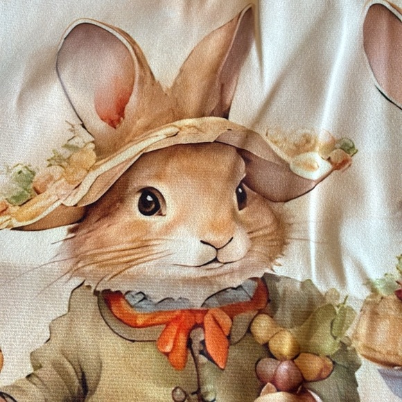 NEW Beatrix Potter Peter Rabbit inspired harvest throw pillow cover baby nursery - Picture 8 of 11